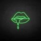 Lippen mit Tropfen LED-Neonschild für Bar Club