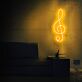Violinschlüssel LED-Neonschild Musikstudio Wohnzimmer
