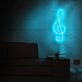 Violinschlüssel LED-Neonschild Musikstudio Wohnzimmer