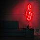 Violinschlüssel LED-Neonschild Musikstudio Wohnzimmer