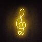 Violinschlüssel LED-Neonschild Musikstudio Wohnzimmer