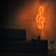 Violinschlüssel LED-Neonschild Musikstudio Wohnzimmer