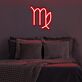 Jungfrau Sternzeichen Symbol LED-Neonschild Wohnzimmer Schlafzimmer