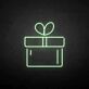 Geschenkbox mit Herz LED-Neonschild Wohnzimmer Party