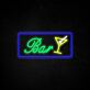 Cocktailglas LED Neonschild für Bar und Club