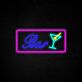 Cocktailglas LED Neonschild für Bar und Club