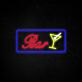 Cocktailglas LED Neonschild für Bar und Club