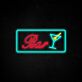 Cocktailglas LED Neonschild für Bar und Club