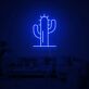 Kaktus LED-Neonschild für Wohnzimmer und Bar
