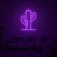 Kaktus LED-Neonschild für Wohnzimmer und Bar