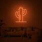 Kaktus LED-Neonschild für Wohnzimmer und Bar