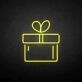 Geschenkbox mit Herz LED-Neonschild Wohnzimmer Party