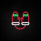 Winterhandschuhe LED-Neonschild für Wohnzimmer Weihnachtsdekoration