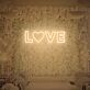LOVE LED-Neonschild Hochzeit Fotohintergrund
