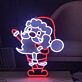 Weihnachtsmann LED-Neonschild für Weihnachten Wohnzimmer