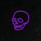 Totenkopf LED-Neonschild für Bar Club