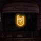 Rockhand Geste LED-Neonschild für Bar Club