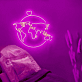 Weltkarte mit Herz LED-Neonschild für Wohnzimmer oder Büro