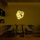 Monstera Blatt LED-Neonschild Wohnzimmer Esszimmer