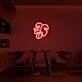 Monstera Blatt LED-Neonschild Wohnzimmer Esszimmer
