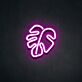 Monstera Blatt LED-Neonschild Wohnzimmer Esszimmer
