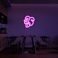 Monstera Blatt LED-Neonschild Wohnzimmer Esszimmer