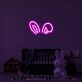 Hasenohren LED-Neonschild Kinderzimmer