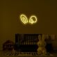 Hasenohren LED-Neonschild Kinderzimmer
