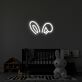 Hasenohren LED-Neonschild Kinderzimmer