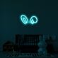 Hasenohren LED-Neonschild Kinderzimmer