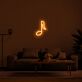 Musiknote LED-Neonschild für Wohnzimmer und Musikstudio