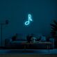 Musiknote LED-Neonschild für Wohnzimmer und Musikstudio
