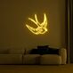 Schwalbe LED-Neonschild Wohnzimmer Schlafzimmer