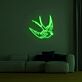 Schwalbe LED-Neonschild Wohnzimmer Schlafzimmer