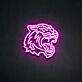Tigerkopf LED-Neonschild Wohnzimmer Büro