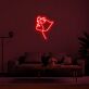 Gesicht mit Sonnenbrille LED-Neonschild Wohnzimmer Studio