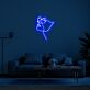 Gesicht mit Sonnenbrille LED-Neonschild Wohnzimmer Studio