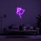 Gesicht mit Sonnenbrille LED-Neonschild Wohnzimmer Studio