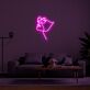 Gesicht mit Sonnenbrille LED-Neonschild Wohnzimmer Studio