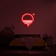 Sonnenuntergang mit Vogel LED-Neonschild Schlafzimmer Wohnzimmer