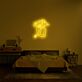 Frau mit Wolkenkopf LED-Neonschild Schlafzimmer Wohnzimmer