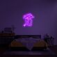 Frau mit Wolkenkopf LED-Neonschild Schlafzimmer Wohnzimmer