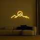 Berglandschaft mit Sonne LED-Neonschild