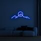 Berglandschaft mit Sonne LED-Neonschild Wohnzimmer Schlafzimmer