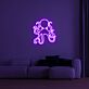 Oktopus LED-Neonschild für Wohnzimmer und Bar