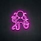 Oktopus LED-Neonschild für Wohnzimmer und Bar