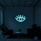Auge mit Wimpern LED-Neonschild Wohnzimmer Studio