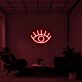 Auge mit Wimpern LED-Neonschild Wohnzimmer Studio