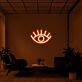 Auge mit Wimpern LED-Neonschild Wohnzimmer Studio