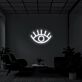 Auge mit Wimpern LED-Neonschild Wohnzimmer Studio